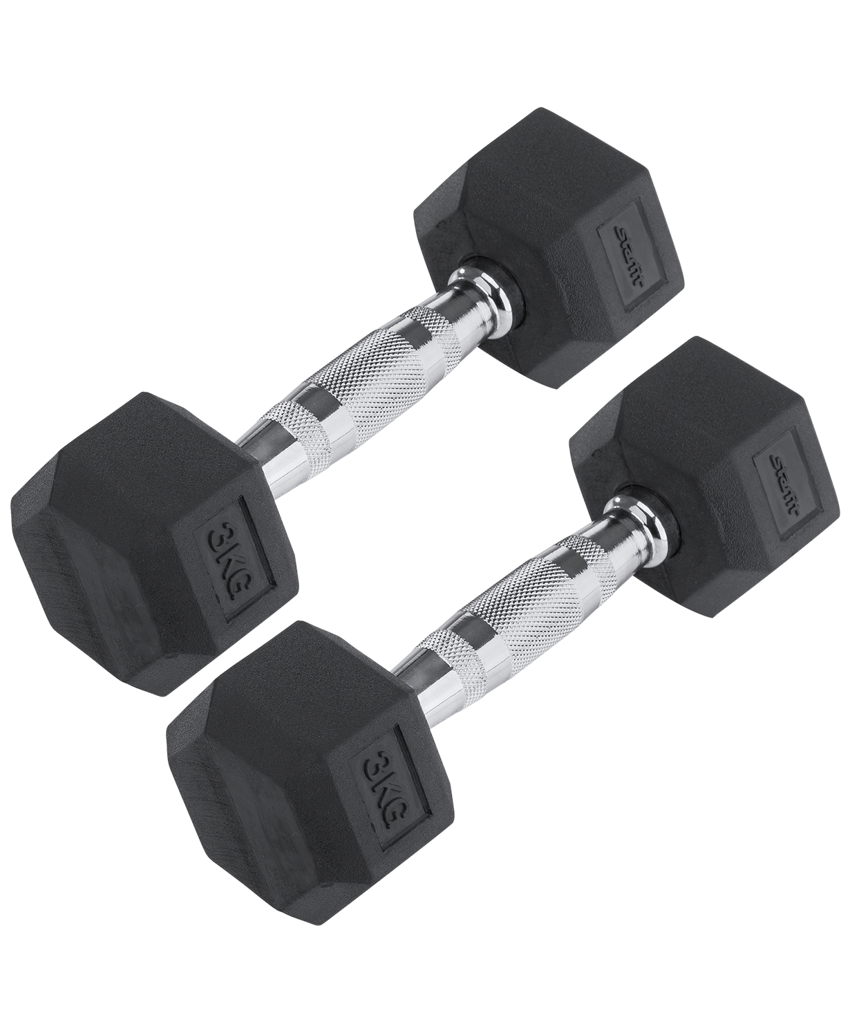 

Гантель гексагональная STARFIT DB-301 3 кг, обрезиненная, черный, пара, DB-301