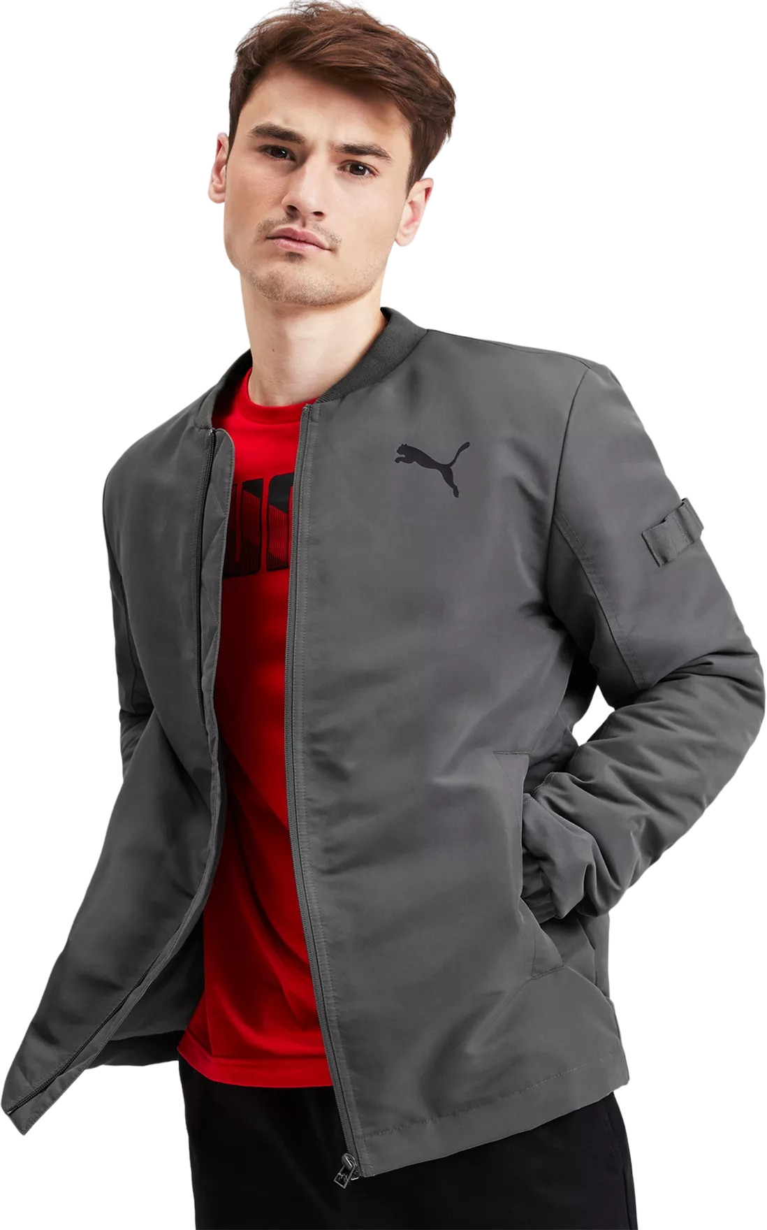 

Куртка мужская PUMA Style Bomber серая L, Style Bomber