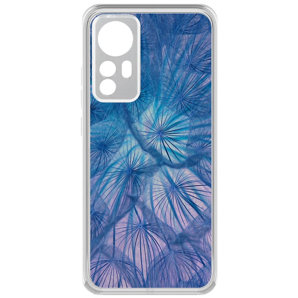 

Чехол-накладка Krutoff Clear Case Синий одуванчик для Xiaomi 12X, Прозрачный