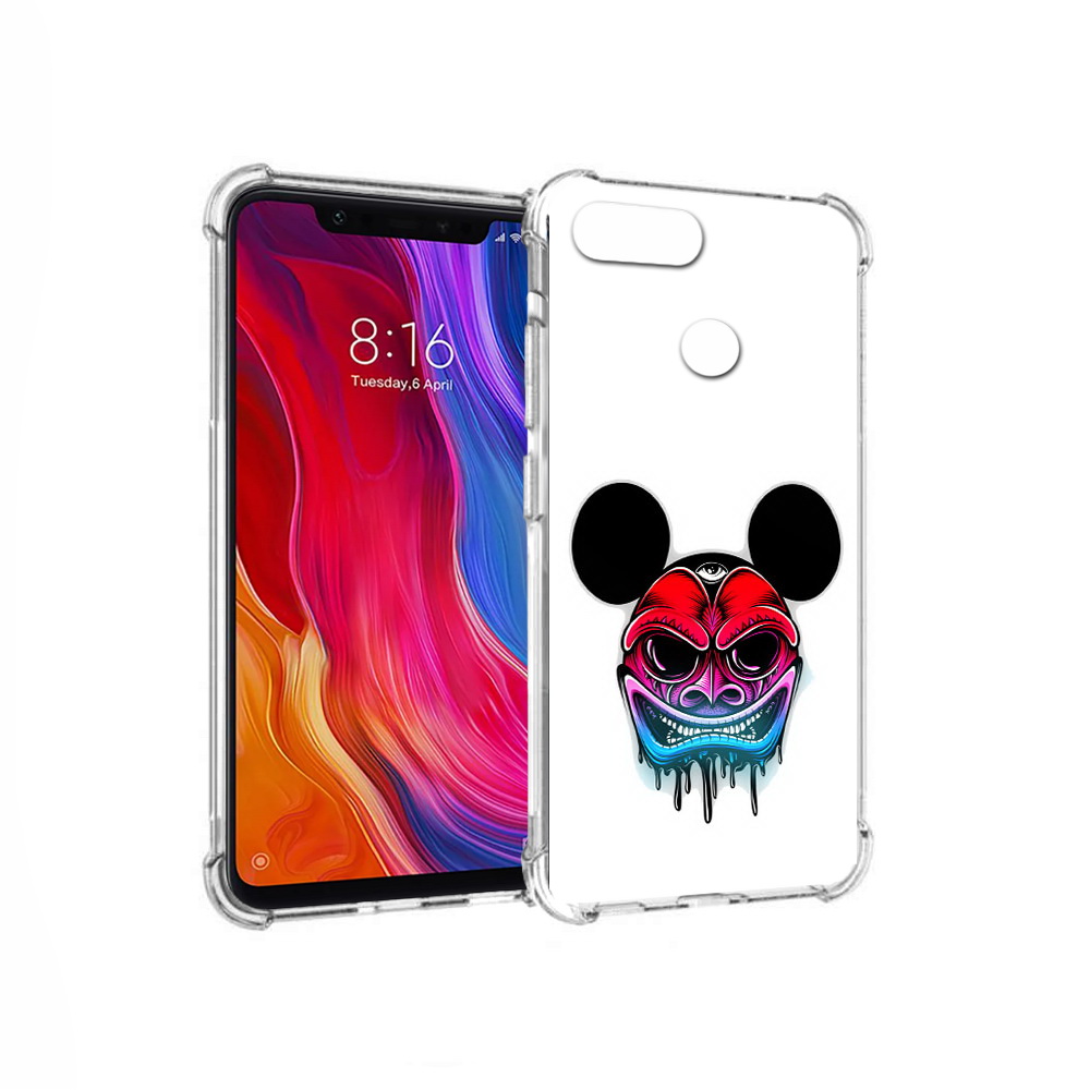 

Чехол MyPads Tocco для Xiaomi Mi 8 Lite микки в маске (PT119514.309.473), Прозрачный, Tocco