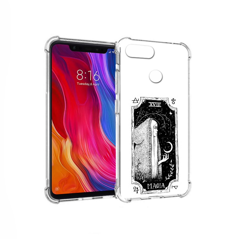 

Чехол MyPads Tocco для Xiaomi Mi 8 Lite лунная магия (PT119514.309.447), Прозрачный, Tocco
