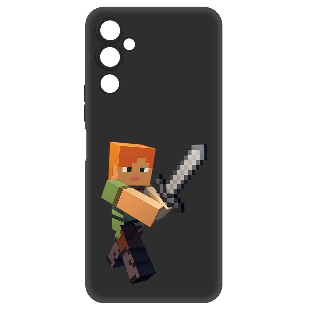 

Чехол-накладка Софт Minecraft-Алекс для Tecno Pova 4, Черный
