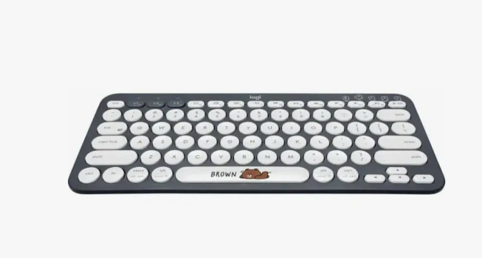 Беспроводная клавиатура Logitech серебристый, серый (ART000838)