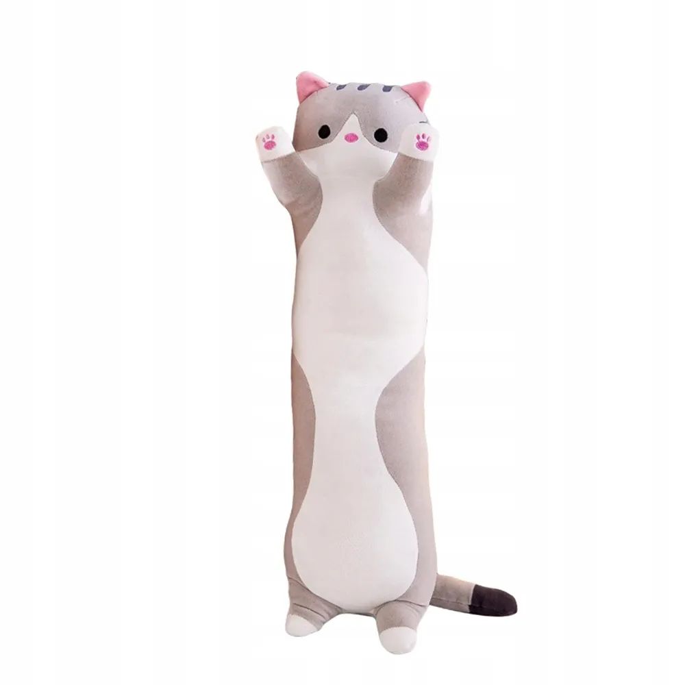 Мягкая игрушка Кот-батон цвет серый 50 см мягкая игрушка princess love кот батон рыжий 56 см
