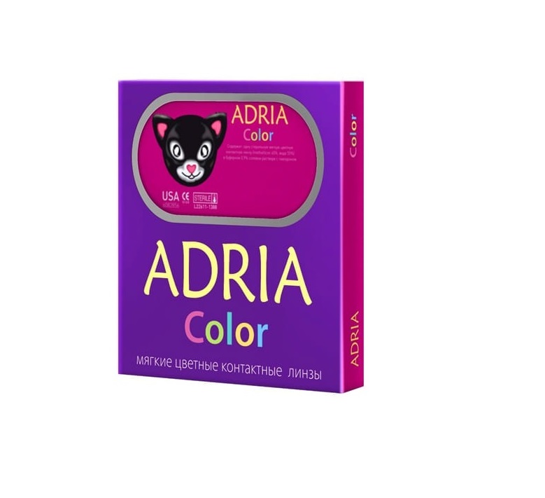 Купить Линзы контактные Adria Elegant color (2 pack) 8.6, 2 шт. (Цв: Blue)