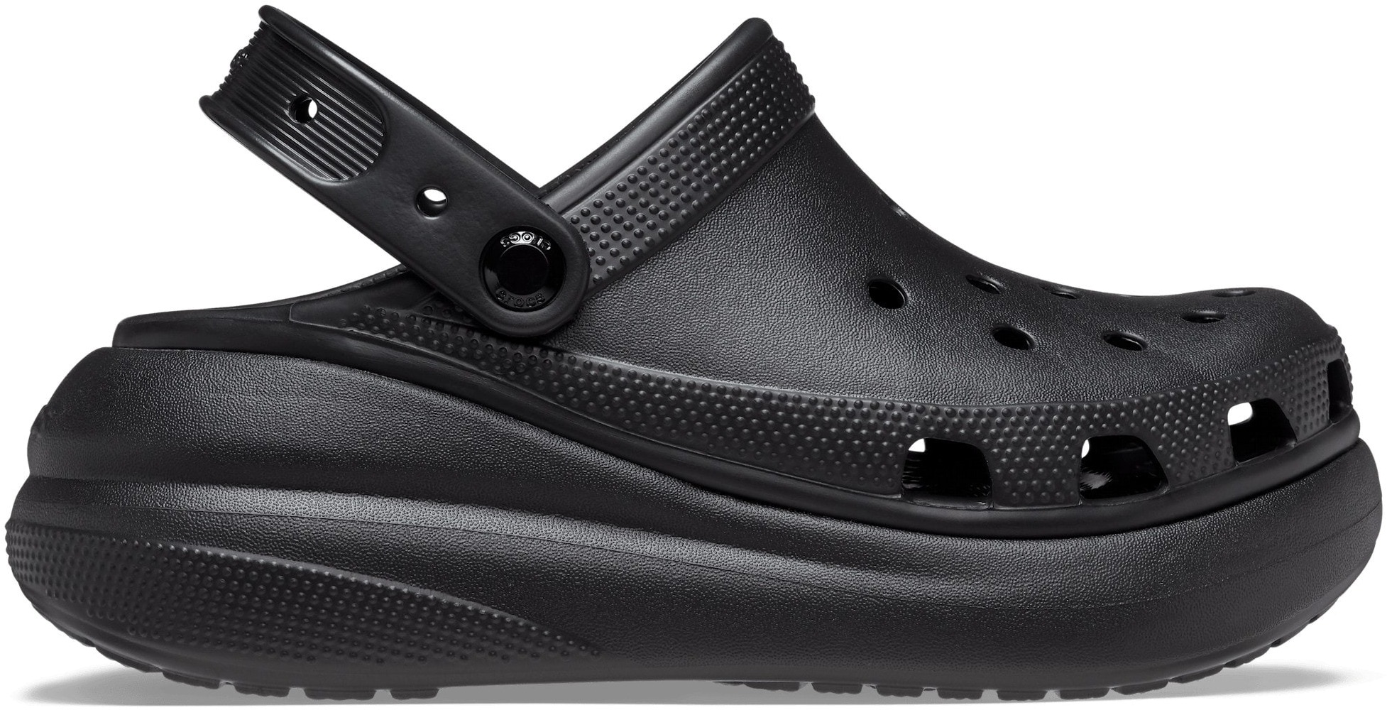 

Шлепанцы унисекс Crocs Crush Clog черные M5 US; W7 US, Черный, Crush Clog