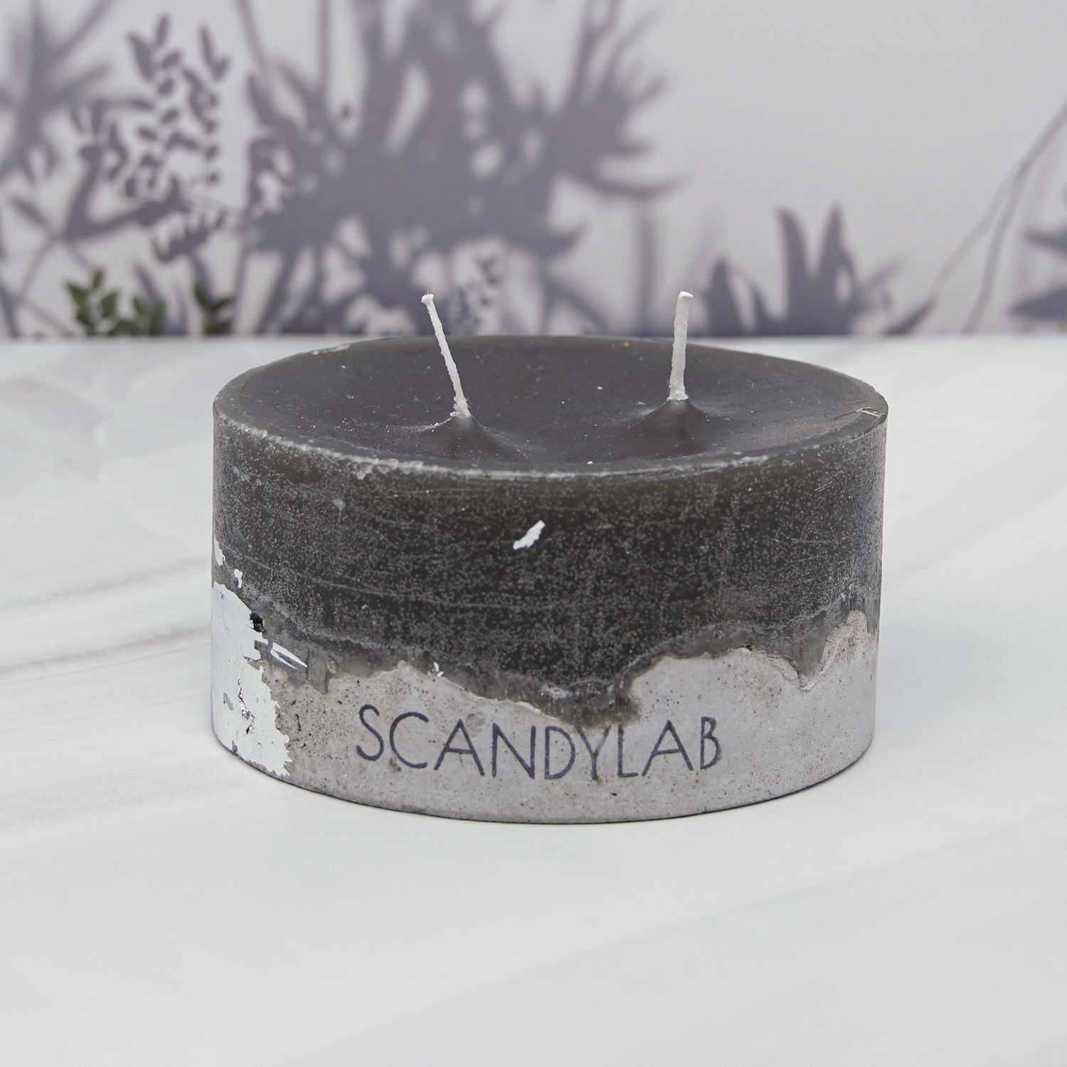 фото Интерьерная свеча 10х6см scandylab beton candle (серая) sicb-10-6-gr