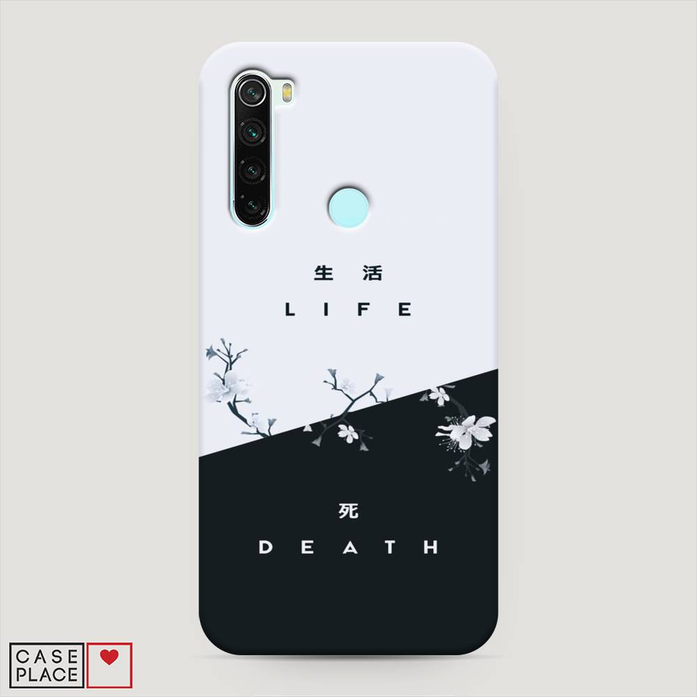 фото Пластиковый чехол "life and death" на xiaomi redmi note 8 awog