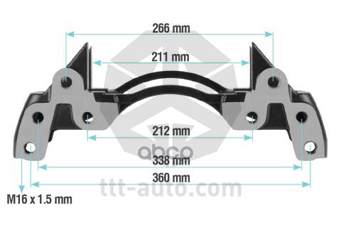 TTT-AUTO 20224 TTT20224_держатель скобы диск. тормоза\ BPW/DANA 1шт