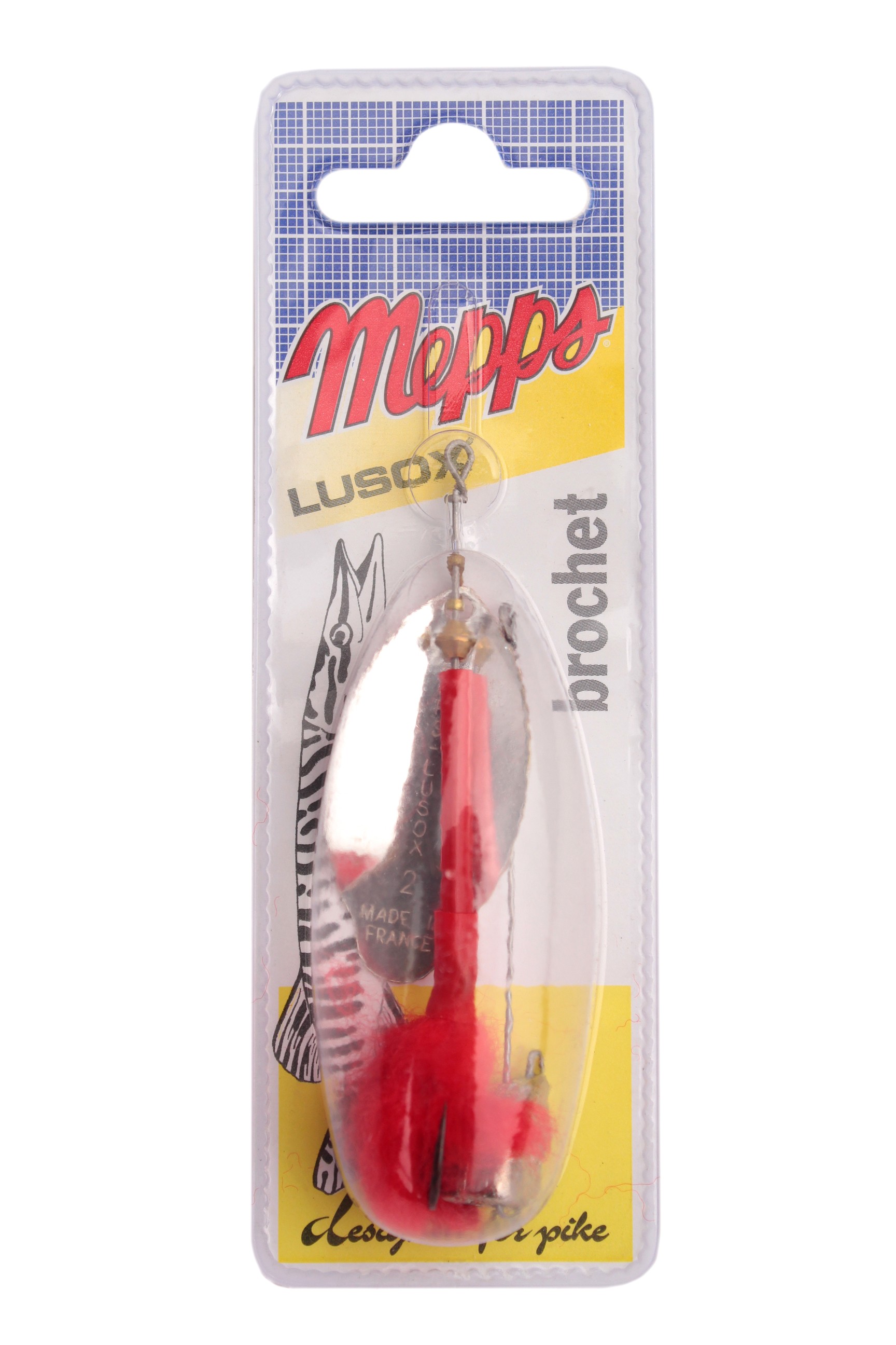 

Блесна вращающаяся Mepps Lusox Fluo 3 Silver/Red (блистер), Красный;серебристый