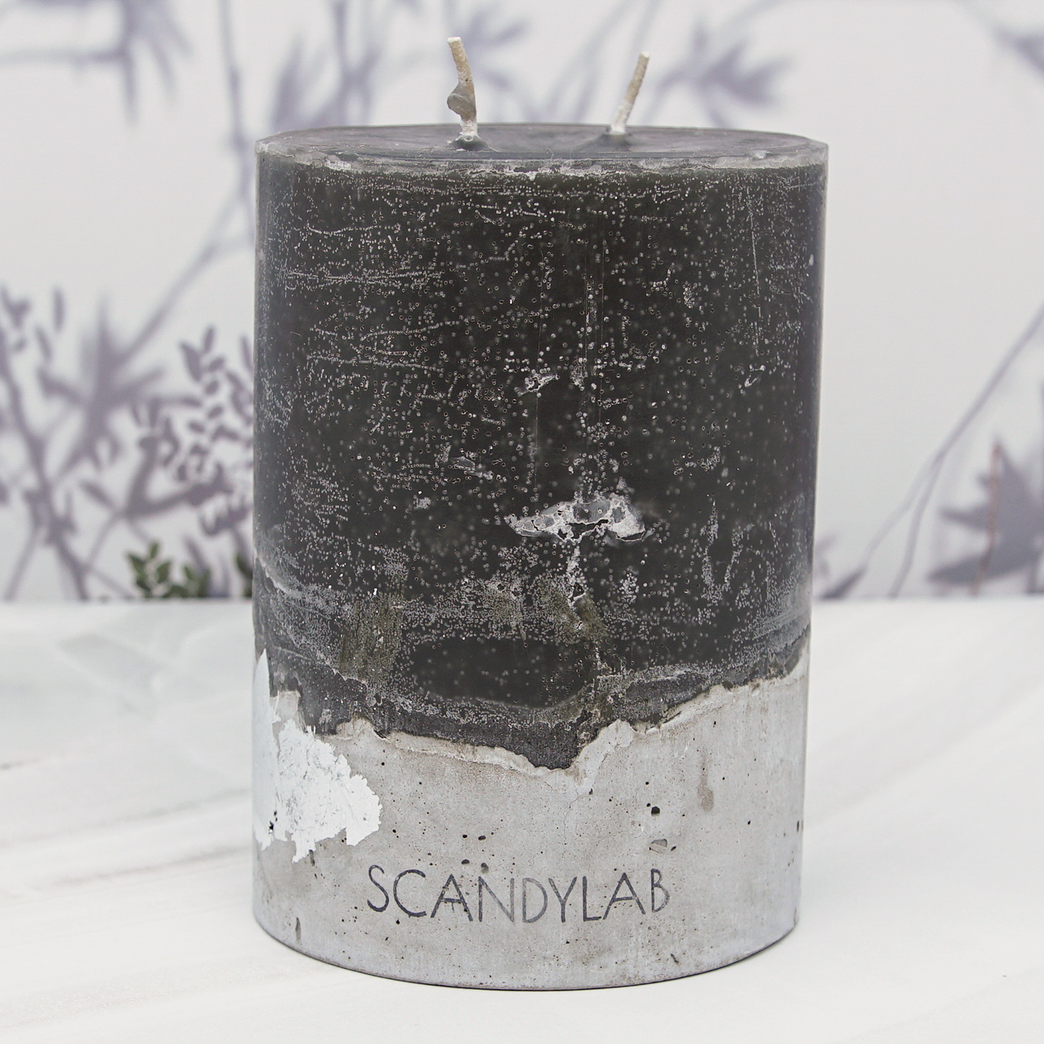 фото Интерьерная свеча 10х15см scandylab beton candle (серая) sicb-10-15-gr