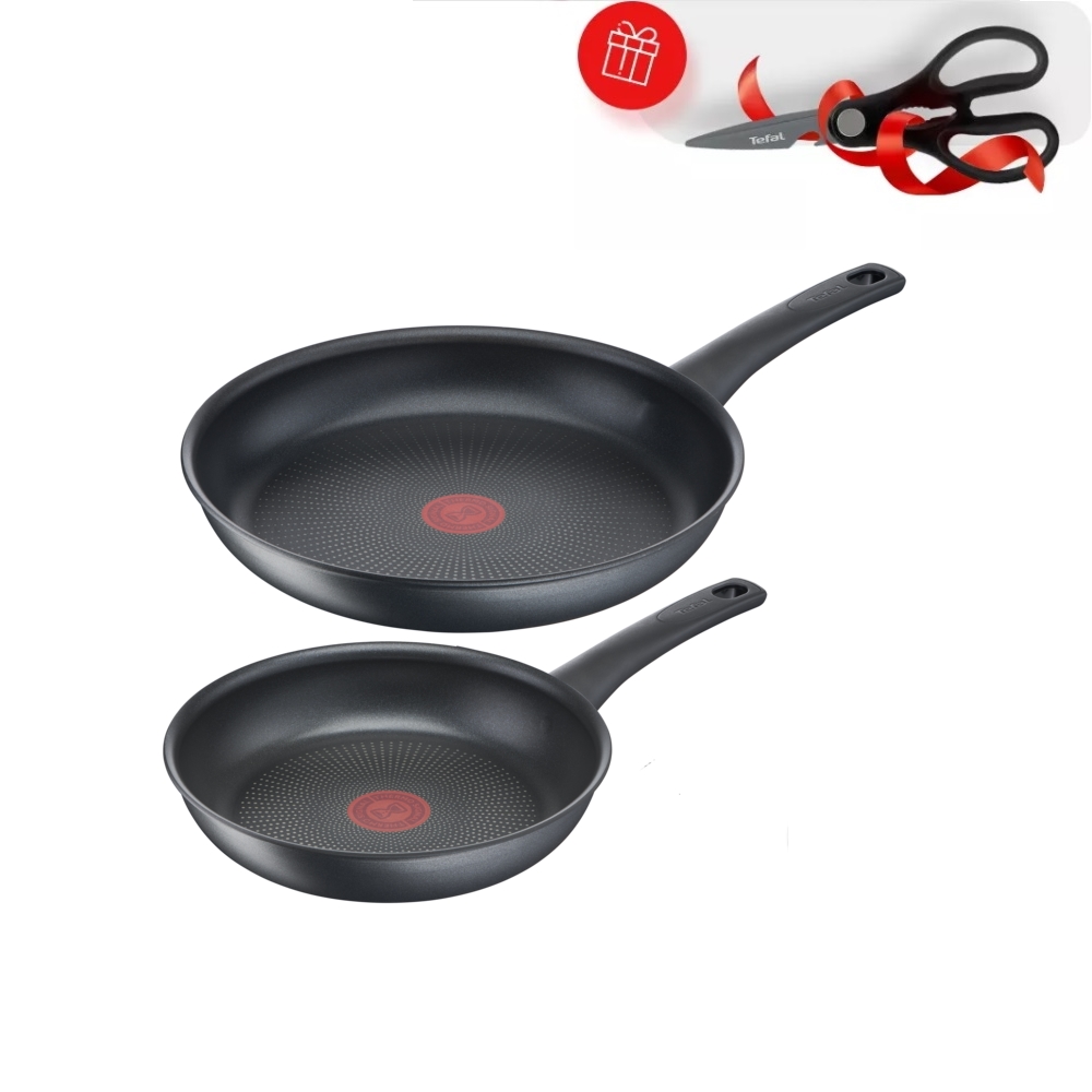 фото Набор посуды tefal easy chef g2709072; 22/28 см (ножницы в подарок)