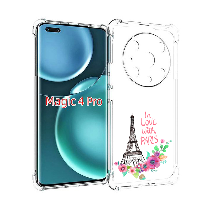 

Чехол MyPads любимый париж для Honor Magic4 Pro, Прозрачный, Tocco