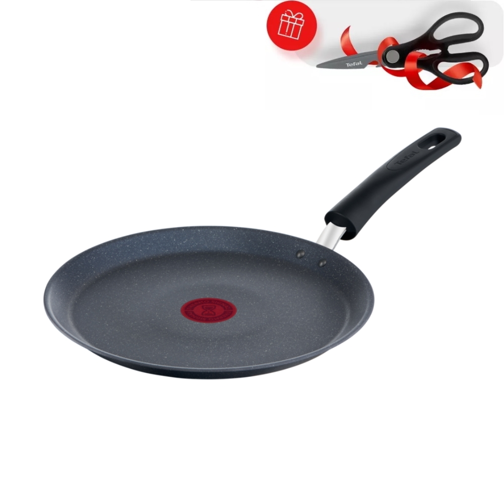 фото Сковорода для блинов tefal healthy chef g1503872; 25 см (ножницы в подарок)