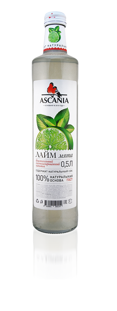 

Газированный напиток Ascania Лайм и мята 0,5 л