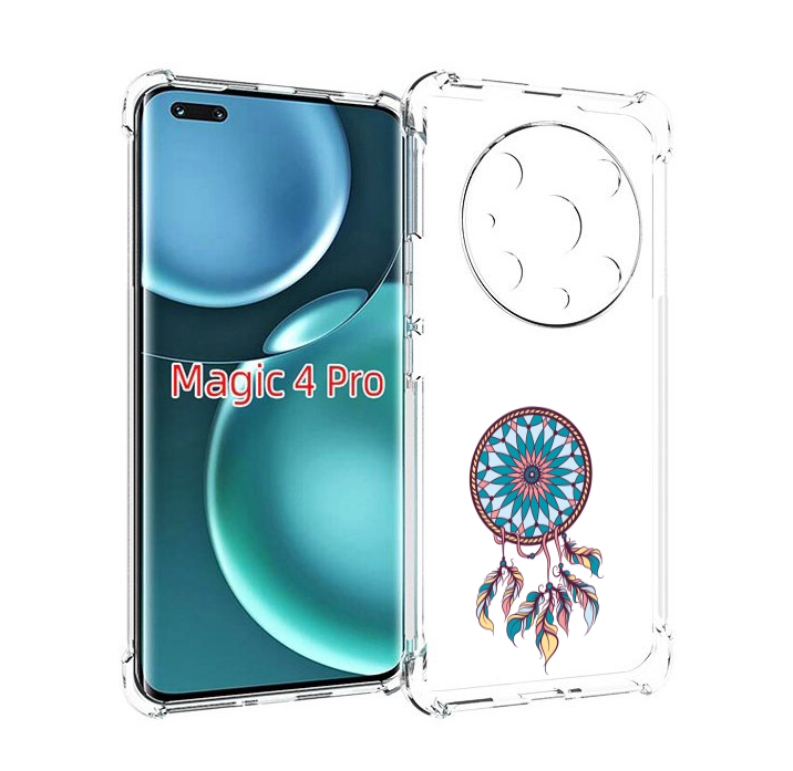 

Чехол MyPads ловец снов синий для Honor Magic4 Pro, Прозрачный, Tocco