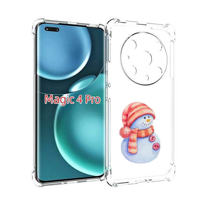 

Чехол MyPads Веселый снеговик для Honor Magic4 Pro, Прозрачный, Tocco