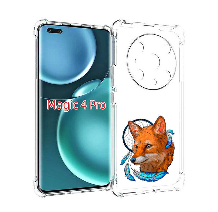 

Чехол MyPads лиса и ловец снов для Honor Magic4 Pro, Прозрачный, Tocco