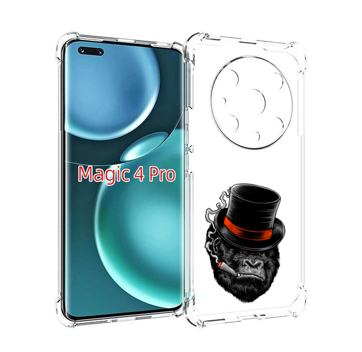 

Чехол MyPads дизайнерская горилла для Honor Magic4 Pro, Прозрачный, Tocco