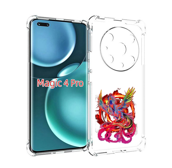 

Чехол MyPads красочный феникс для Honor Magic4 Pro, Прозрачный, Tocco