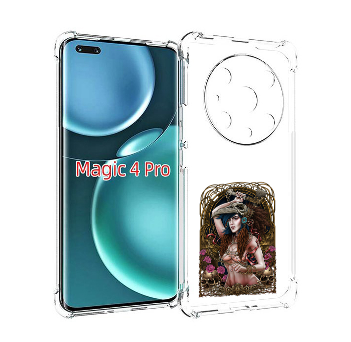 

Чехол MyPads красивая девушка рисунок для Honor Magic4 Pro, Прозрачный, Tocco