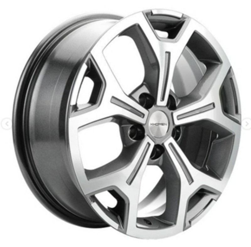 фото Диски r17 5x114,3 6,5j et50 d66,1 khomen khw1710 (17_kaртur/arkana) gray khomen wheels