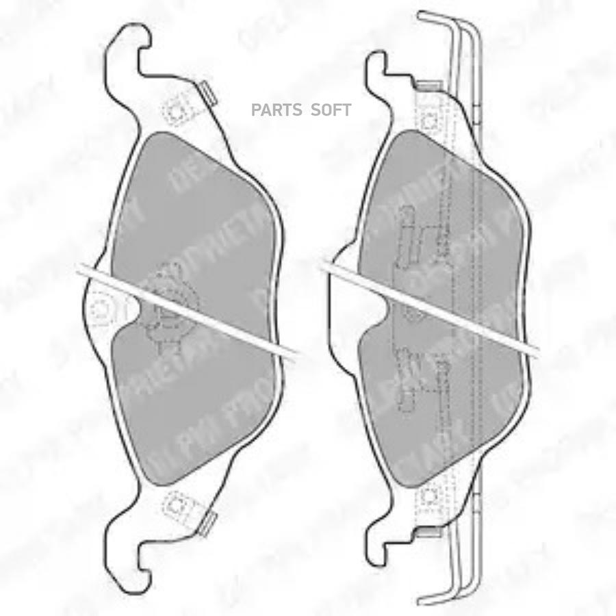 

Тормозные колодки DELPHI передние LP1673