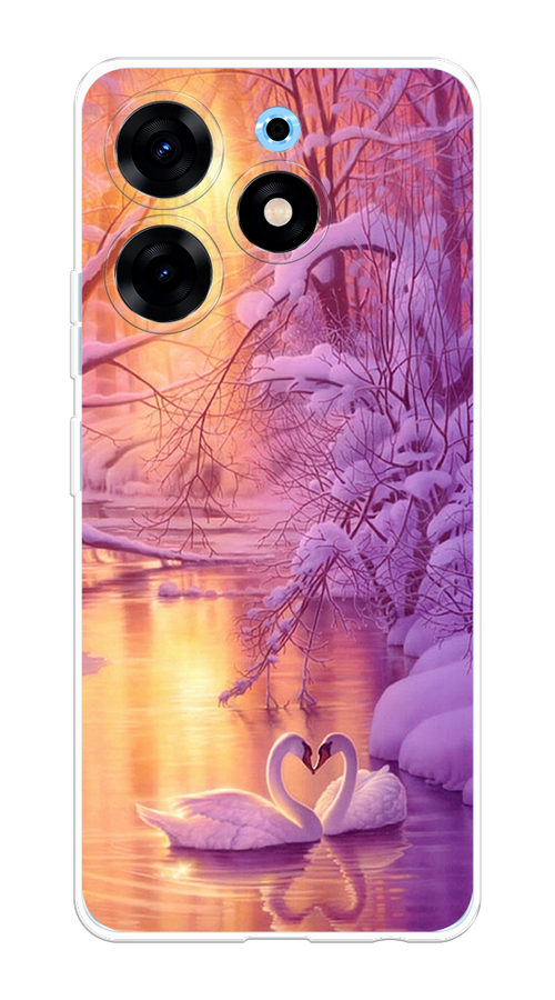 

Чехол на Tecno Spark 10 Pro "Зима 1", Фиолетовый;желтый, 303750-2
