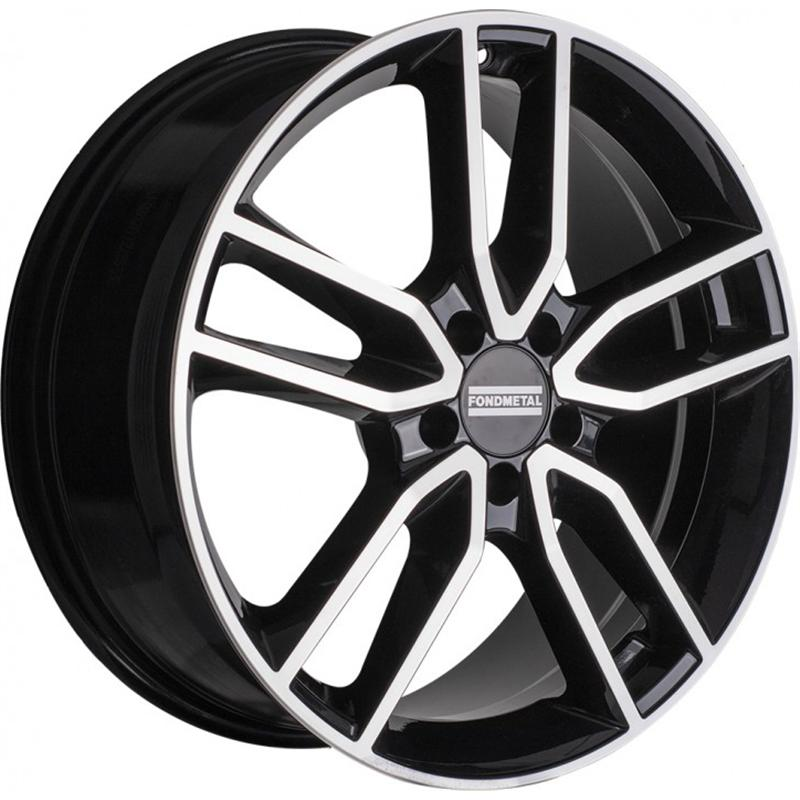 фото Диски r19 5x112 9j et33 d66,5 fondmetal koros glossy black machined