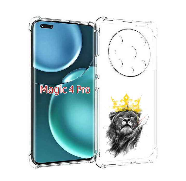 

Чехол MyPads король-лев для Honor Magic4 Pro, Прозрачный, Tocco