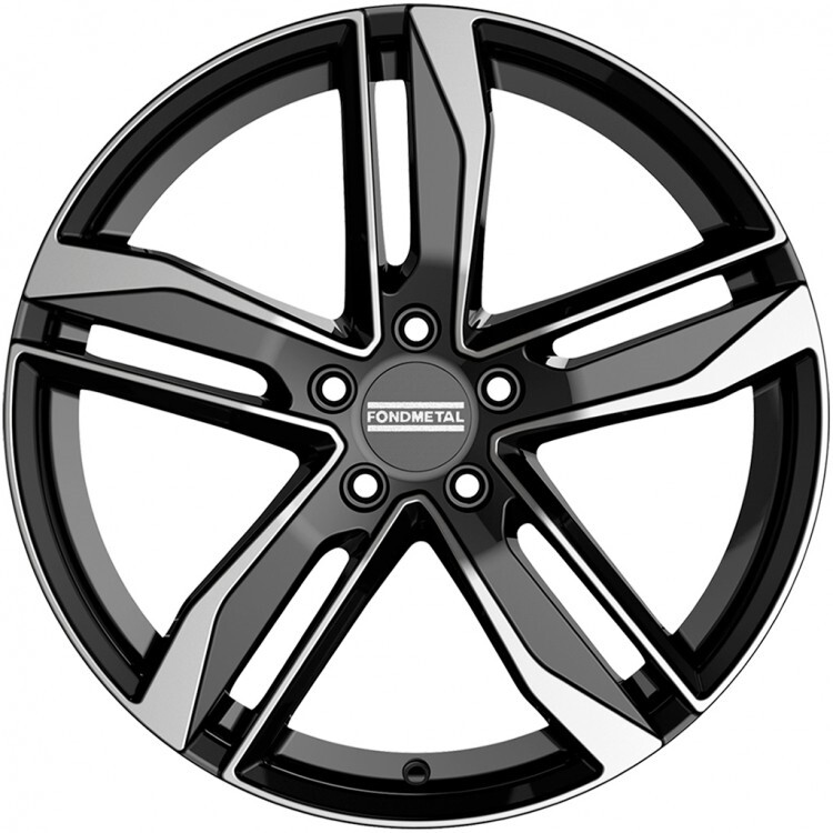 фото Диски r18 5x112 8j et40 d66,5 fondmetal hexis glossy black machined