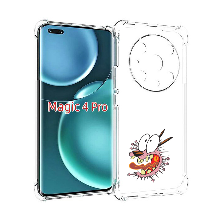 

Чехол MyPads испуганный бобик для Honor Magic4 Pro, Прозрачный, Tocco