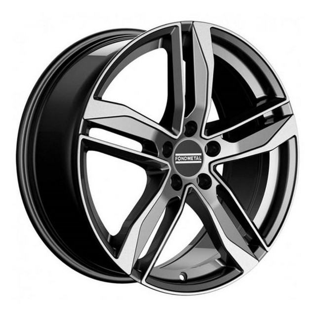 

Диски R18 5x112 8J ET29 D66,5 Fondmetal Hexis Glossy Titanium Machined
