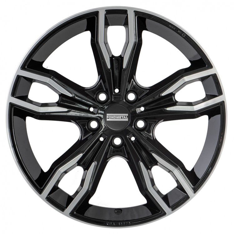 фото Диски r18 5x112 8j et51 d66,5 fondmetal alke glossy black machined