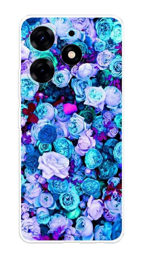 

Чехол на Tecno Spark 10 Pro "Цветочный ковер", Фиолетовый, 303750-2
