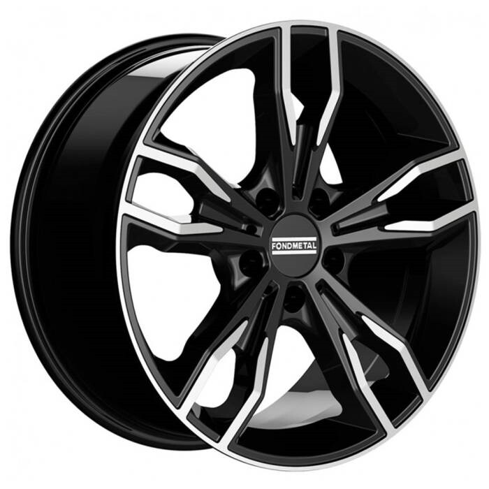 фото Диски r18 5x112 8j et30 d66,5 fondmetal alke glossy black machined