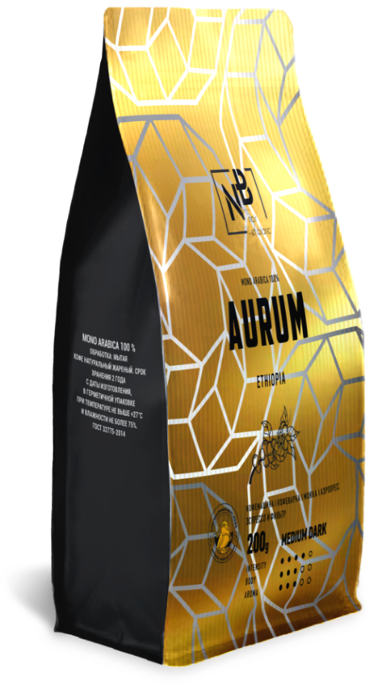 

Кофе жареный молотый. AURUM, 200г