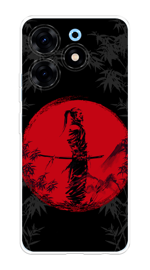 

Чехол на Tecno Spark 10 Pro "Самурай на красном фоне", Черный;красный;серый, 303750-4