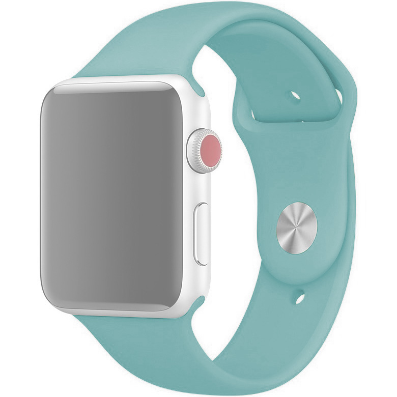 

Ремешок для Apple Watch 1-6/SE силиконовый 42/44 мм InnoZone - Бирюзовый (APWTSI42-44)