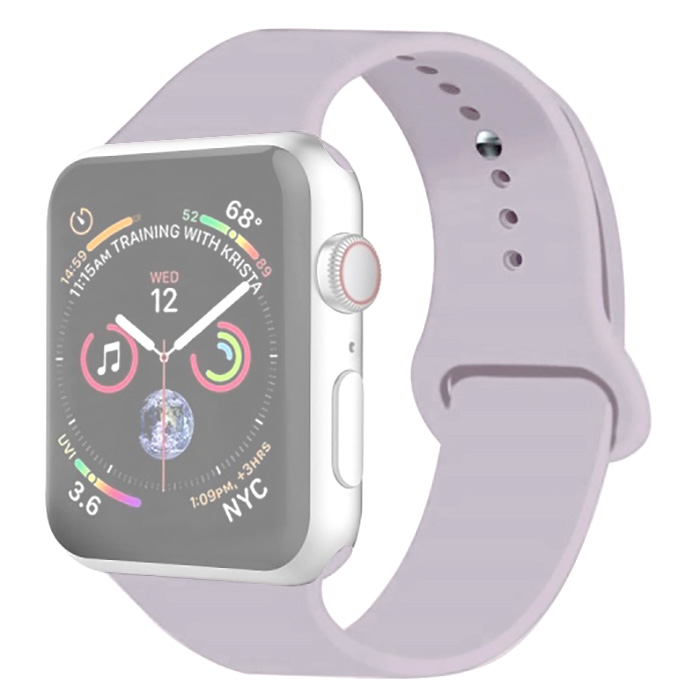 

Ремешок InnoZone APWTSI42-41 для Apple Watch 1-6/SE 42/44 мм Бледно-лиловый