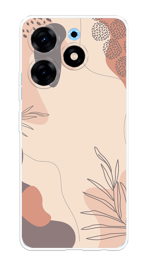 

Чехол на Tecno Spark 10 Pro "Нюдовые тона", Коричневый;серый, 303750-4