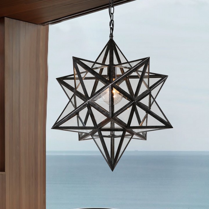 

Imperiumloft Black Star Clear Glass 101314-26, IMPR_189643-26