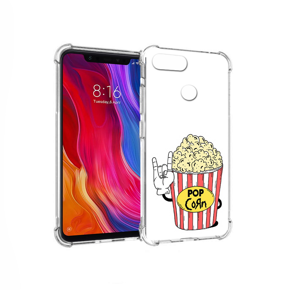 

Чехол MyPads Tocco для Xiaomi Mi 8 Lite крутой попкорн (PT119514.309.427), Прозрачный, Tocco
