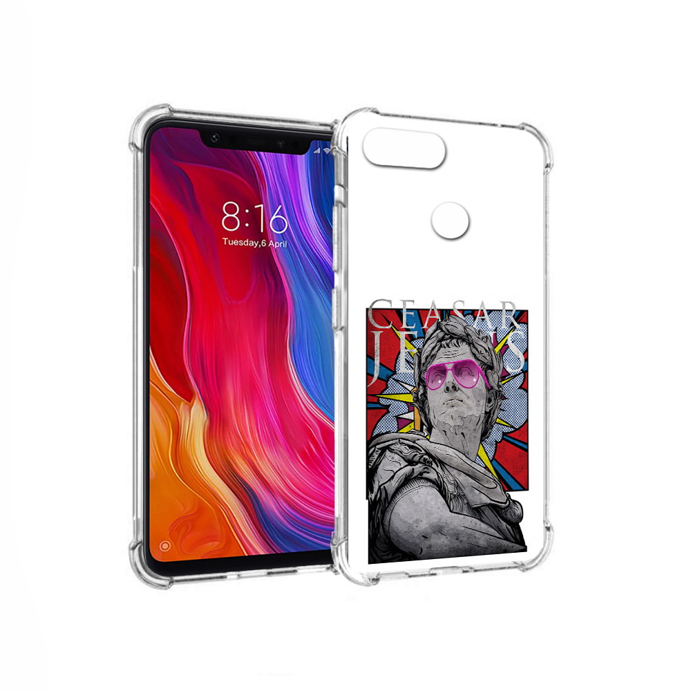 

Чехол MyPads Tocco для Xiaomi Mi 8 Lite крутая статуя свободы (PT119514.309.423), Прозрачный, Tocco