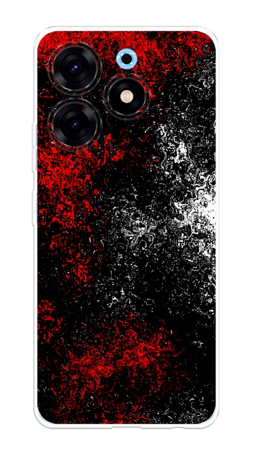 

Чехол на Tecno Spark 10 Pro "Монотипия", Красный;черный;белый, 303750-3