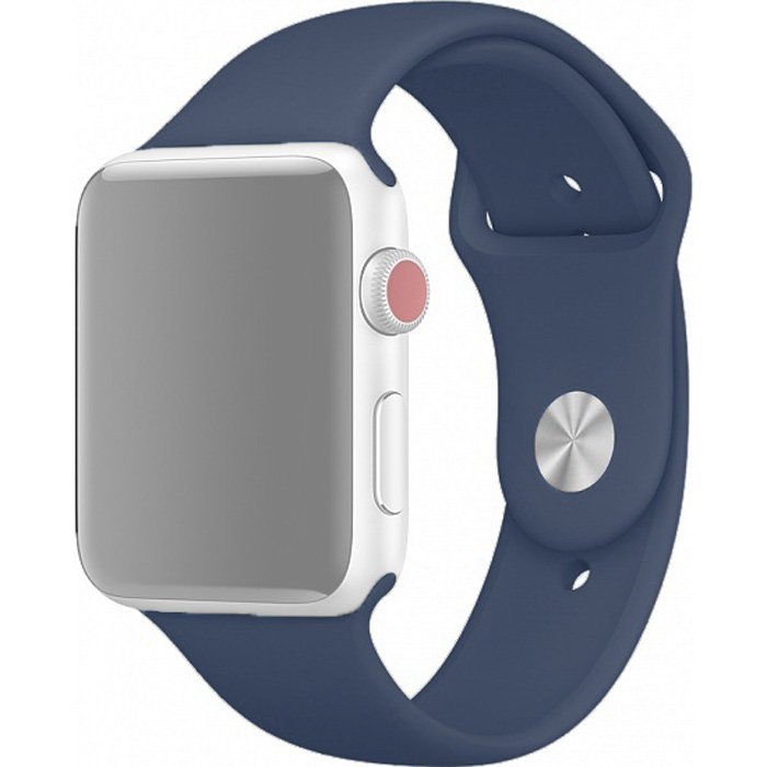 

Ремешок для Apple Watch 1-6/SE силиконовый 42/44 мм InnoZone - Темно-синий (APWTSI42-20)