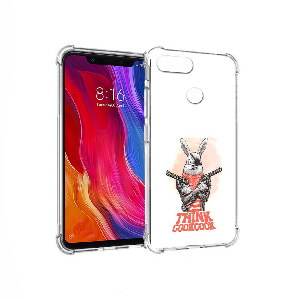 

Чехол MyPads Tocco для Xiaomi Mi 8 Lite кролик пират (PT119514.309.419), Прозрачный, Tocco