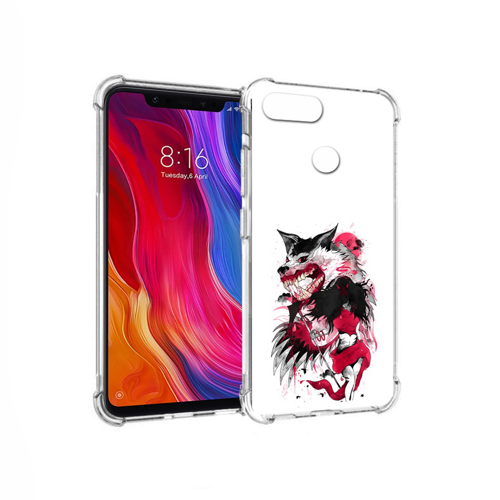 

Чехол MyPads Tocco для Xiaomi Mi 8 Lite красная шапочка (PT119514.309.410), Прозрачный, Tocco