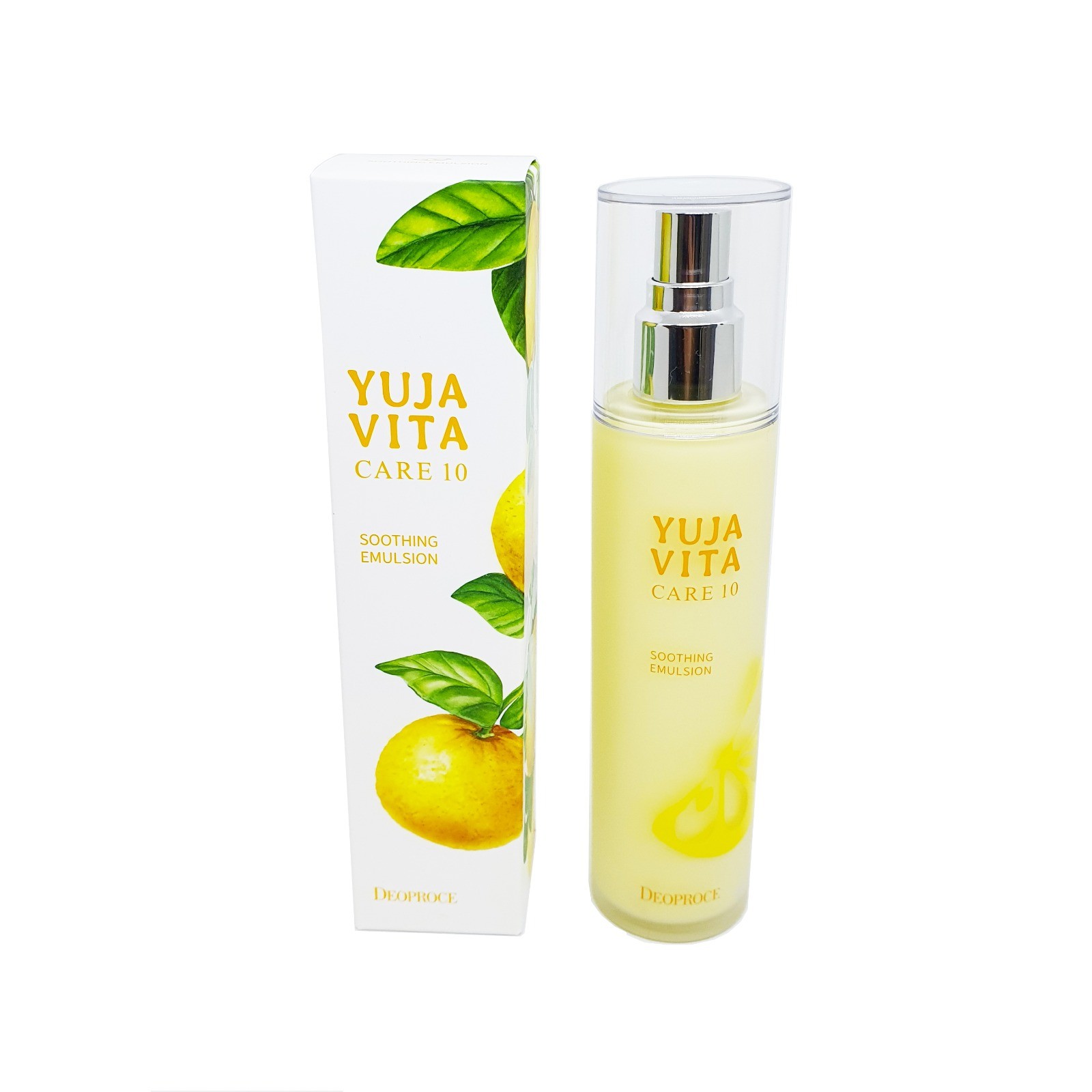 Осветляющая эмульсия Deoproce Yuja Vita Care 10 Soothing Emulsion для зрелой кожи, 120 мл успокаивающая эмульсия barbados soothing emulsion