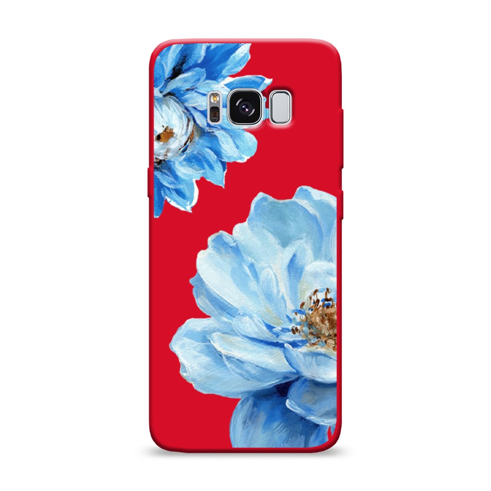 

Чехол Awog на Samsung Galaxy S8 "Голубые клематисы", Разноцветный, 24753-1
